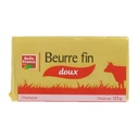BEURRE PASTEURISE DOUX FIN BF PLAQUETTE 125 G