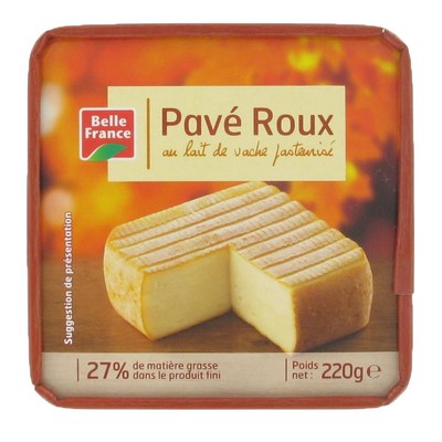 PAVE ROUX LAIT DE VACHE PASTEURISE BF 220 G
