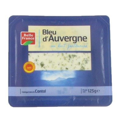 BLEU D AUVERGNE AOP BF BARQUETTE 125 G