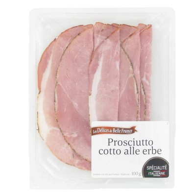 JAMBON CUIT AUX HERBES DBF BARQUETTE 100 G
