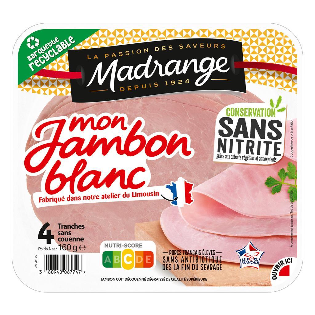 MON JAMBON BLANC DD CSN VPF PSA 4 TRANCHES X 35G MADRANGE