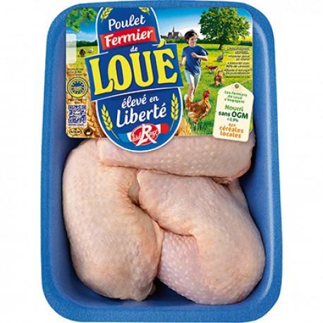 900G - LOUE - CUISSES DE POULET FERMIER BLANC LR S/ATMOSPHERE