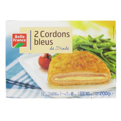 CORDON BLEU DE POULET X 2 BF ETUI 200 G 