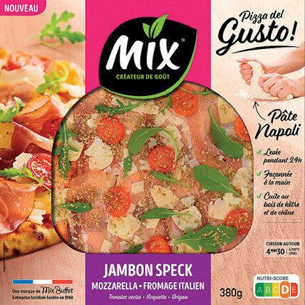 Pizza DEL GUSTO Jambon cru Mozzarella 380 g MIX