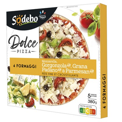 Sodebo Dolce Pizza 380g 4 Cheese