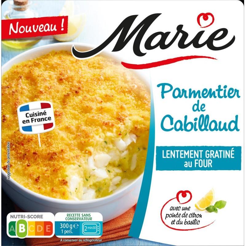 Parmentier de Cabillaud, pointe de citron et basilic 300G MARIE