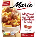 Macaroni with Beef Meatballs in Tomato Sauce, Marinated Tomatoes & Basil 280g MARIE