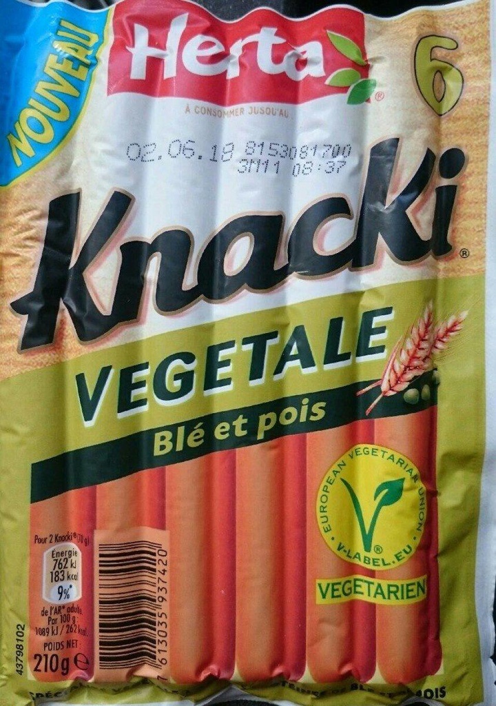 KNACKI VEGETALE X6 210HER