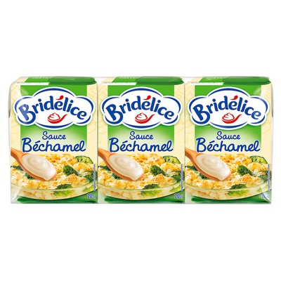 BRIDELICE SAUCE BECHAMEL UHT BRIQUE 3X20CL