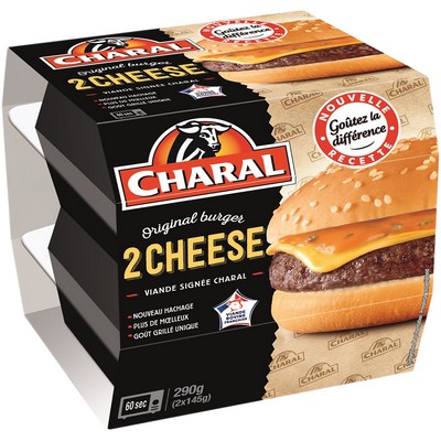 CHEESE BURGER 145GX2 CHARAL