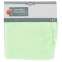 Lavettes microfibre toutes surfaces x2