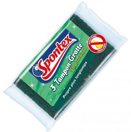 TAMPON-GRATTE STOP-GRAISSE x3