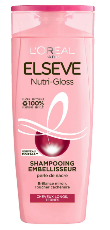 L'OREAL PARIS ELSEVE NUTRI GLOSS REGULAR SHAMPOOING 350 ML