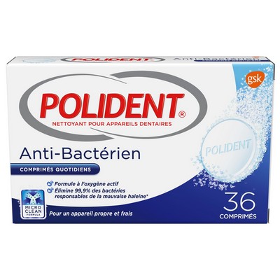 POLIDENT Antibacterial 36 Tablets