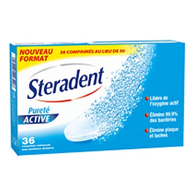 Steradent Nettoyant Pureté Active x36