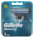Gillette Mach3 Men's Razor Blade Refills, Pack of 4