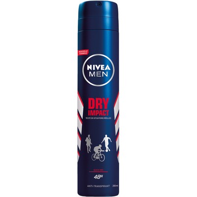 NIVEA MEN Dry Impact 72H Anti-Perspirant Spray for Men 200ml