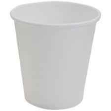 50 White Cups 18cl