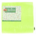 50 Granny Green 2-Ply Napkins 33x33cm