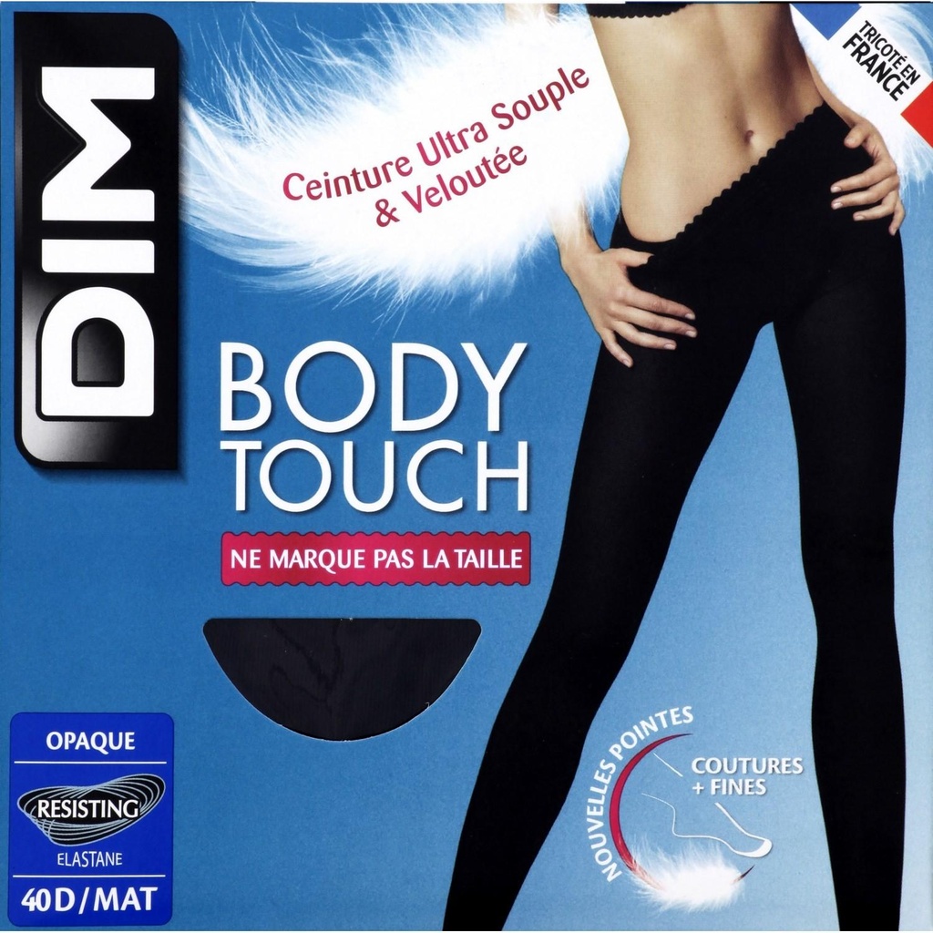 COLLANT BODY TOUCH OPAQUE NOIR T1