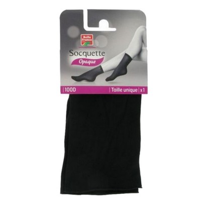 100D Opaque Sock Black One Size