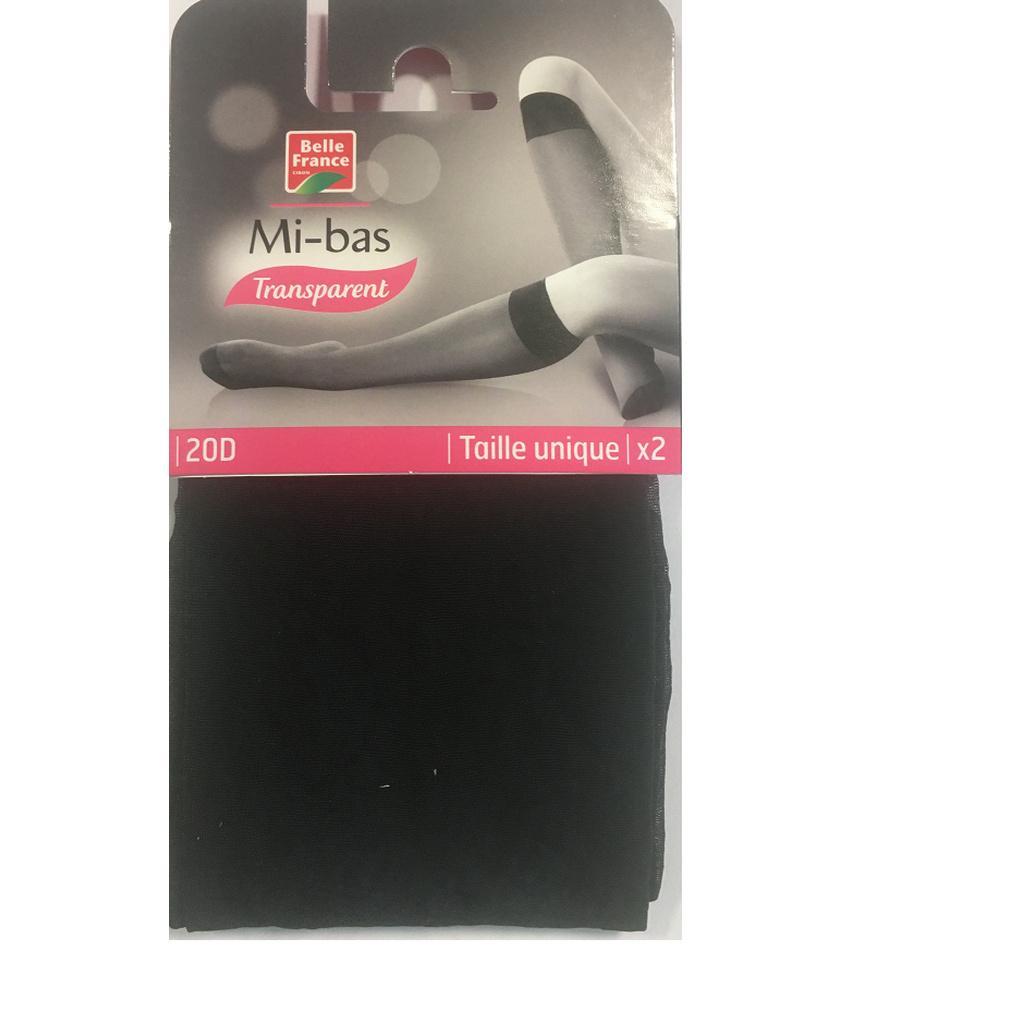 Mibas Transparent Knee-Highs 20 Den - Natural - One Size