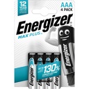 Energizer Max Plus Alkaline Batteries AAA/LR03, Pack of 4