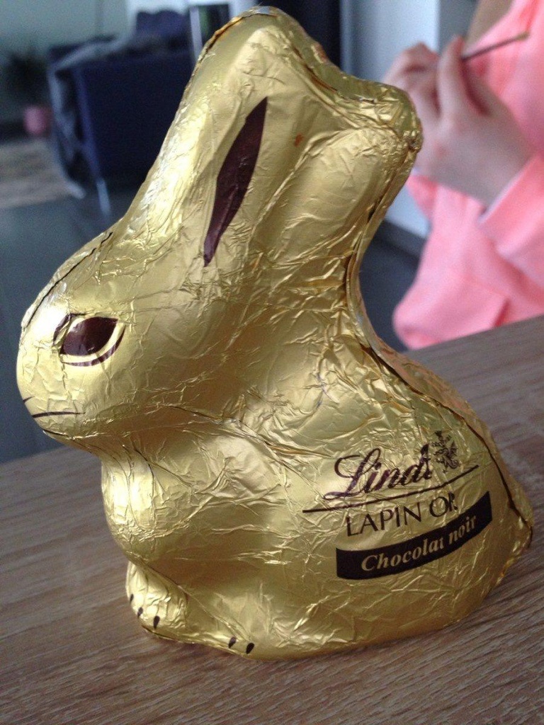 LAPIN OR NOIR LINDT 100G