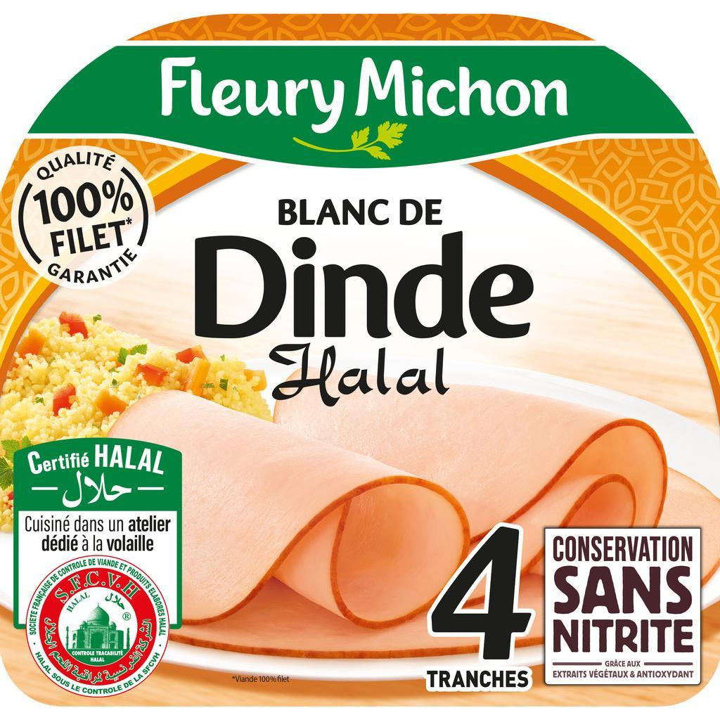 4 tr. Blanc de DINDE Conservation Sans Nitrite - HALAL