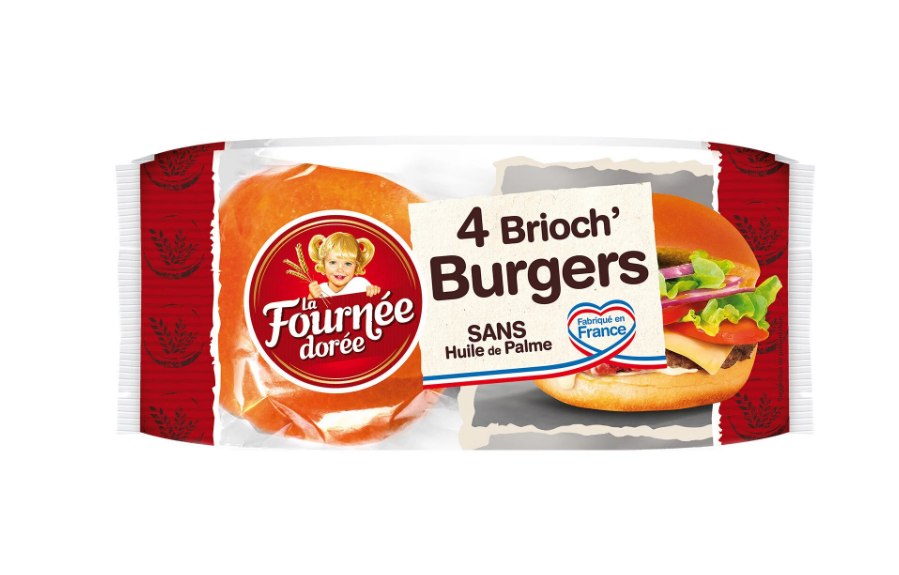 brioch' burger x 4 250g