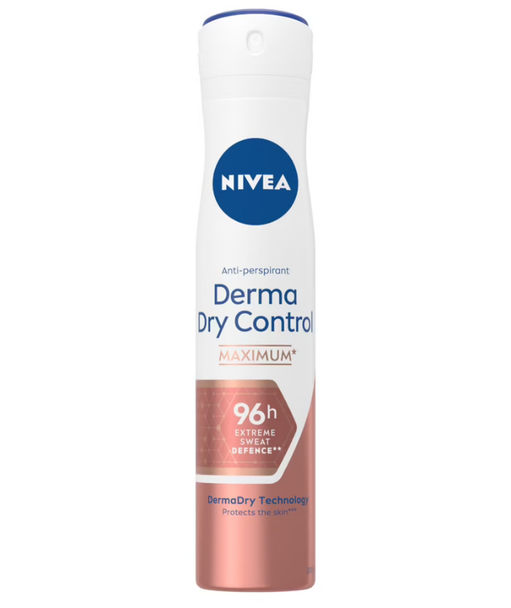 Déodorant Spray Protection transpiration 96H Derma NIVEA le spray de 200ml