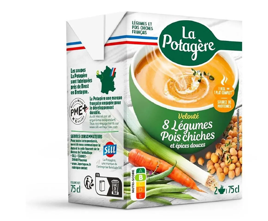 VEL75CL 8LEG.P.CHICHE POT