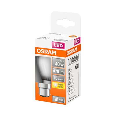LED SPHER.DEP.4W B22CHAUD