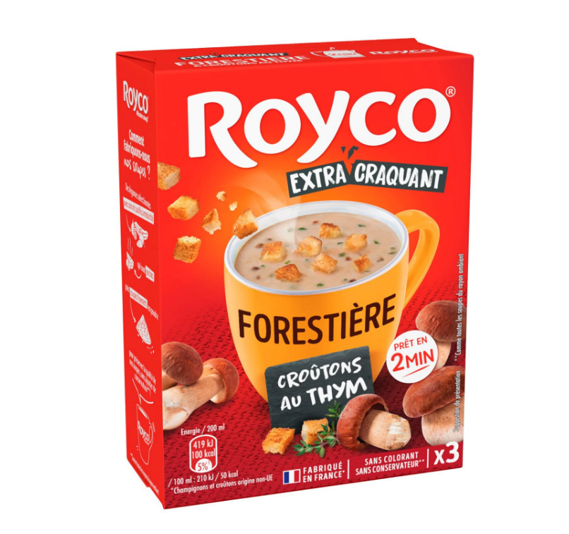 Royco Forestière & croûtons au thym 3 sachets