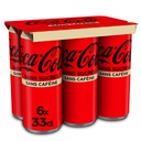 Coca-Cola Sans Sucres Sans Caféine Boîte 330mlX6 Sleek