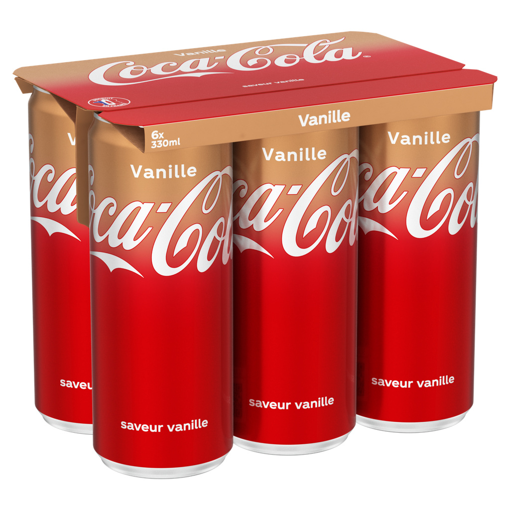 Coca-Cola Vanilla 33cl x6 Sleek Cans