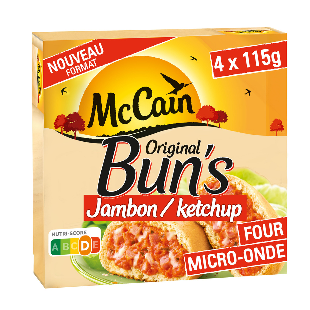 McCain ORIGINAL BUN'S HAM KETCHUP 460 G