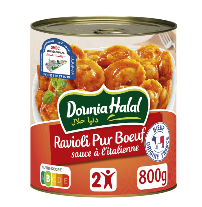 Halal Pure Beef Ravioli 800g