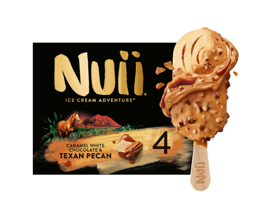 Bâtonnets NUII Noix de Pécan du Texas & Chocolat Blanc Caramélisé x4