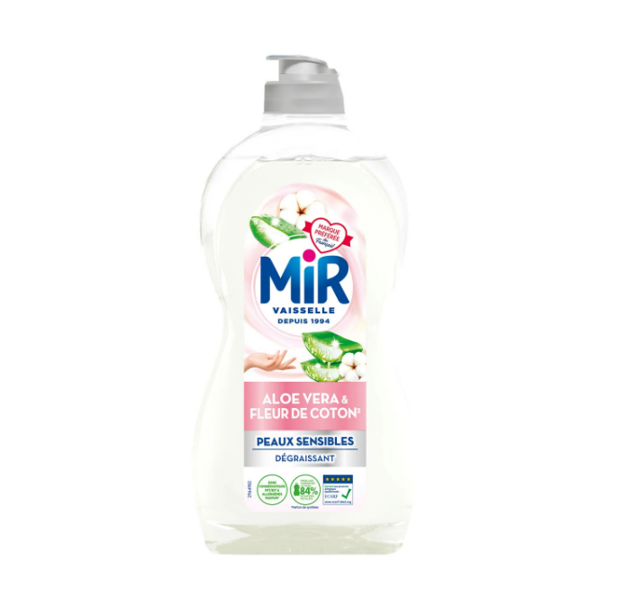 Mir Vaisselle Soin Aloe Vera & Fleur de Coton 450 ml