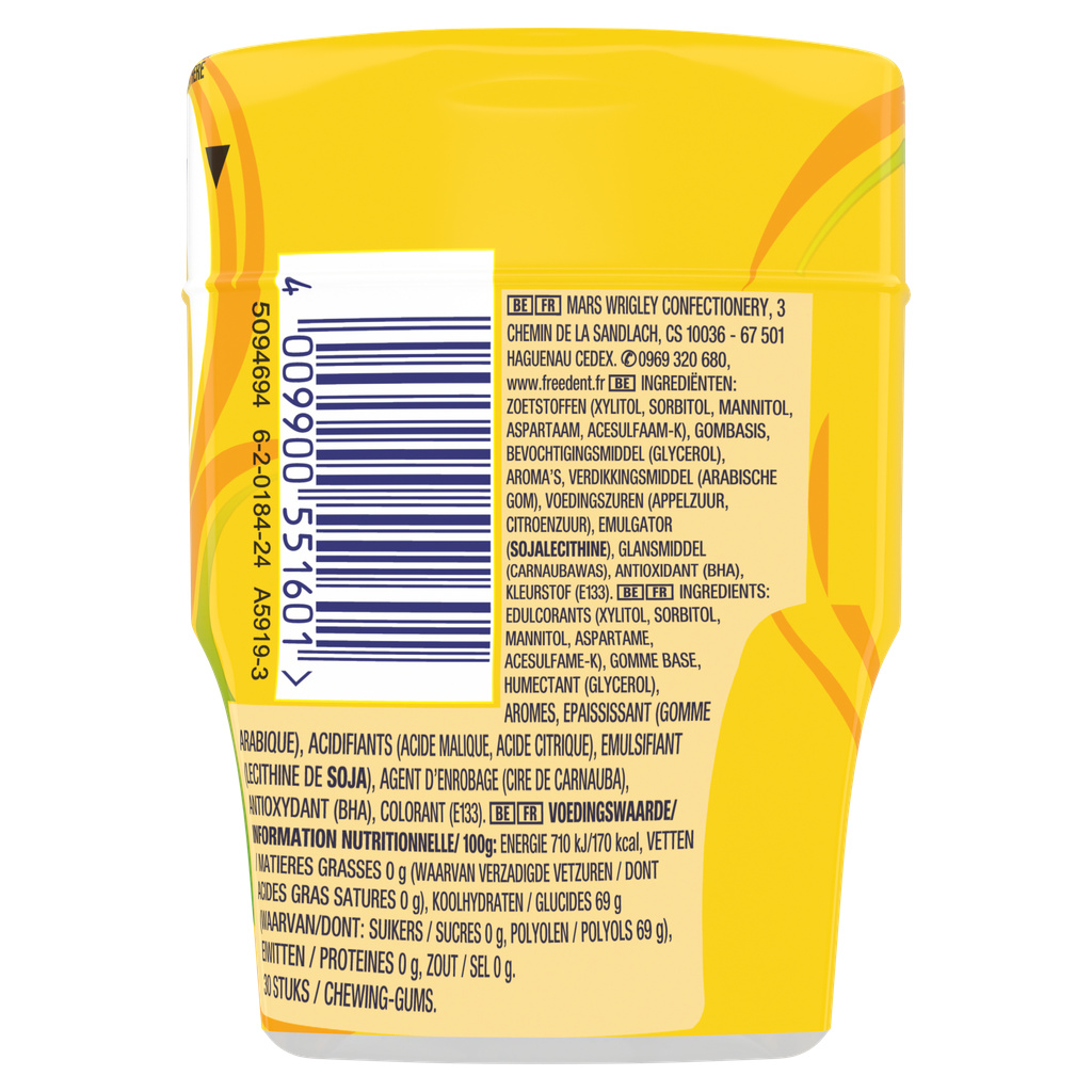 Freedent Refresher Mango Pineapple