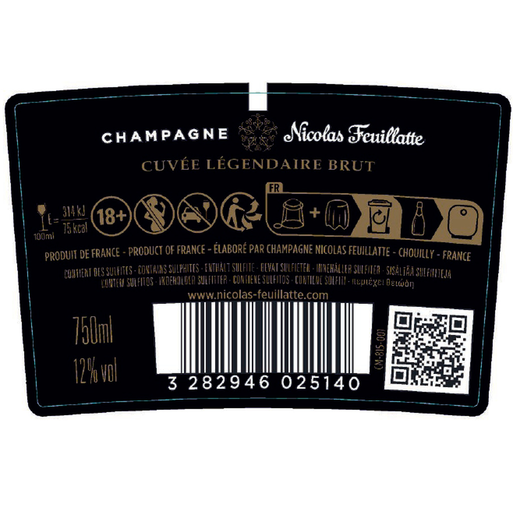 N. Feuillatte Champagne Cuvée Légendaire 75 cl 12°