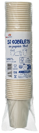 50 Paper Cups 18cl EP
