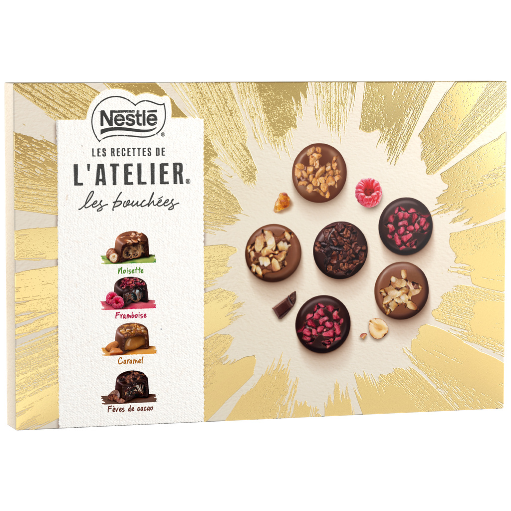 LES RECETTES DE L'ATELIER Les Bouchées Lait et Noir 398g