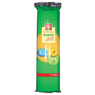 PATE SPAGHETTI QS CUISSON 3 MIN BF SACHET 500 G