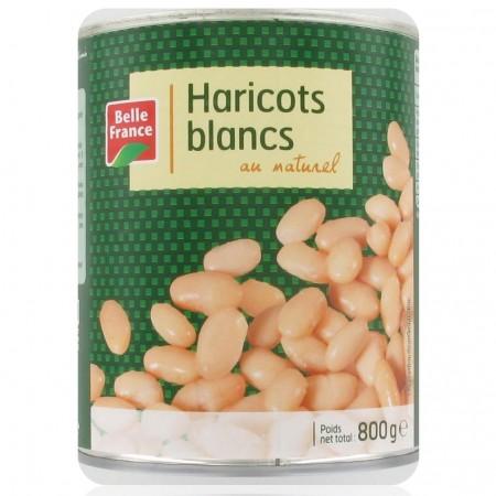 HARICOT BLANC AU NATUREL BF BOITE 4/4 800 G