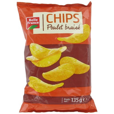 CHIPS POULET BRAISE BF SACHET 135 G