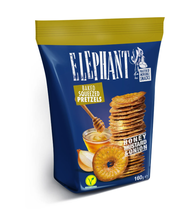PRETZEL OIGNON 160G ELEPH