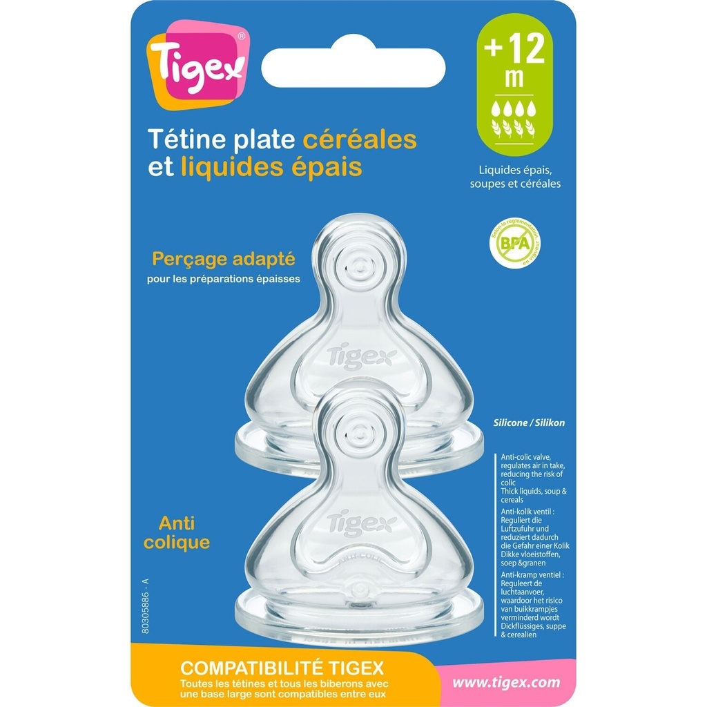 Tétines Silicone x2 6M+ Belle Lacta