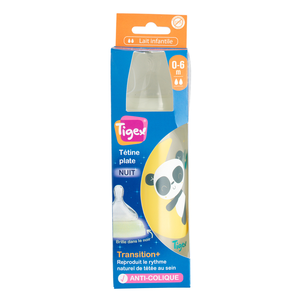 TRANSITION+ Wide Neck Bottle 300ml 0-6m Night Unisex